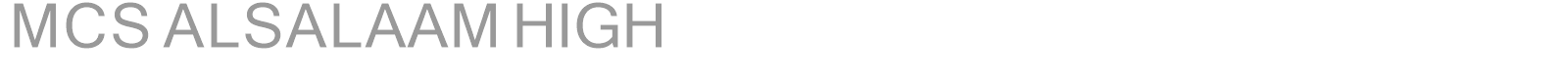 MCS ALSALAAM HIGH font preview